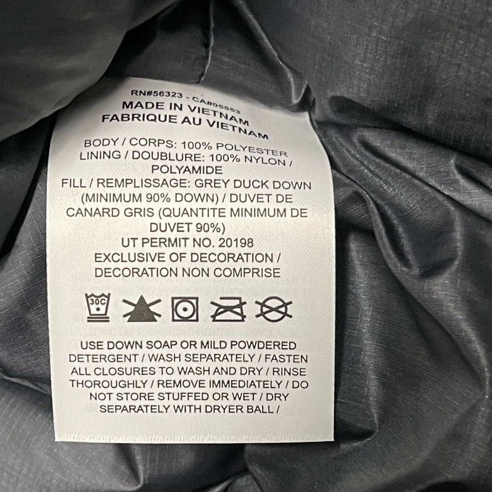 Nike Bubble Jacket Men Large Black Anthracite Puffer Loose Fit Down Fill II3869 - Picture 10 of 16